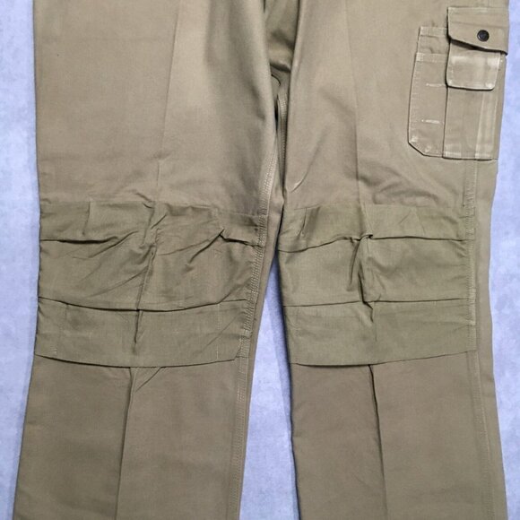 Blaklader Mens Cargo Work Pants size 42x32 Brown Thick‎ Canvas Pockets Trades - Picture 8 of 16